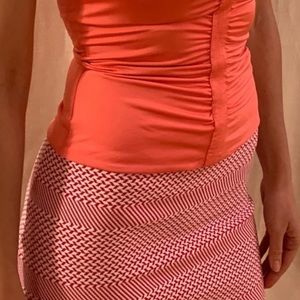 Beautiful miniskirt in red and white